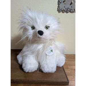 Portland Plush Arctic Fox named Aurora White Fluffy Plush w/Tag 10" Realistic